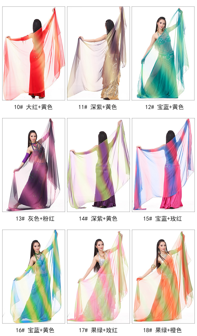 Dancewear Belly Dance Veil For Women 250 cm*120cm